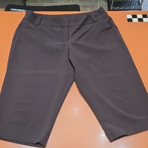 Worthington Petite Modern Fit Capris, Brown, Size 14P